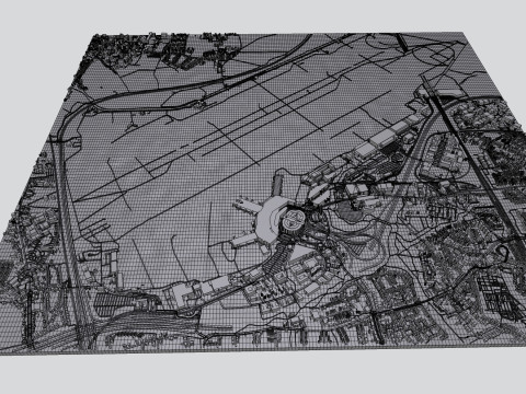 Dusseldorf Airport Germany 3D 모델