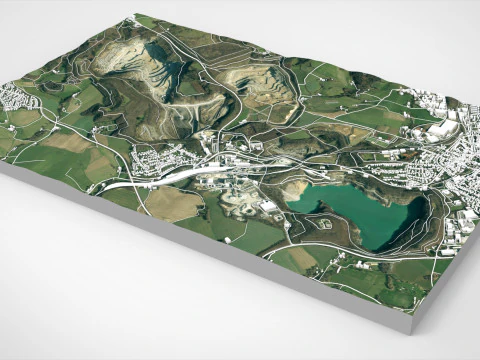 Kalksteinbruch rohdenhaus Wulfrath Germany 3D Model