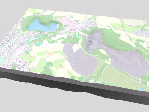 Kalksteinbruch rohdenhaus Wulfrath Germany Modello 3D