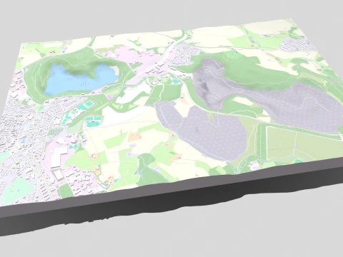 Kalksteinbruch rohdenhaus Wulfrath Germany 3D Model