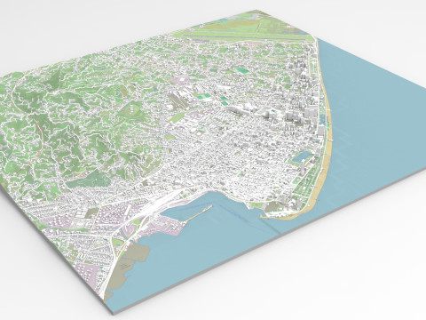 Cityscape Batumi Georgia 3D Model