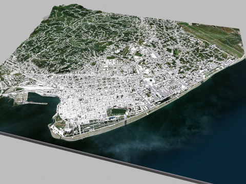 Cityscape Batumi Georgia 3D Model