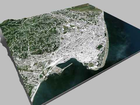 Cityscape Batumi Georgia 3D Model