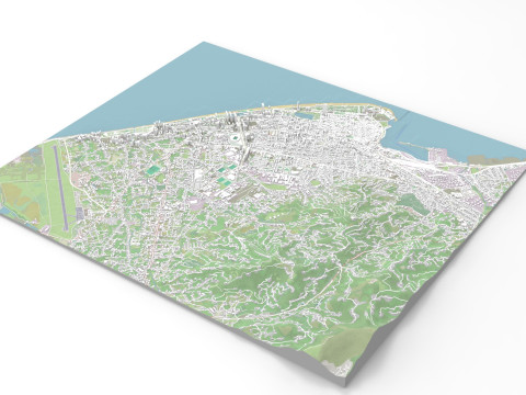 Cityscape Batumi Georgia 3D Model
