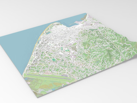 Cityscape Batumi Georgia 3D Model