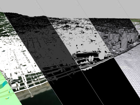 Cityscape Batumi Georgia 3D Model