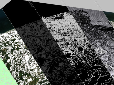 Cityscape Batumi Georgia 3D Model