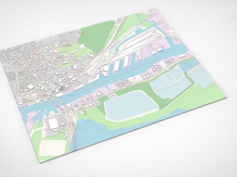 Cityscape Mobile United States 3Dモデル