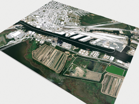 Cityscape Mobile United States 3Dモデル