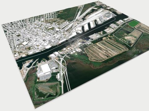 Cityscape Mobile United States 3Dモデル