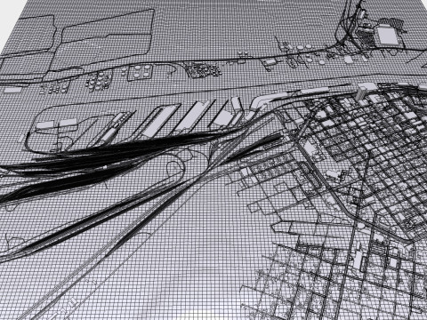 Cityscape Mobile United States 3Dモデル