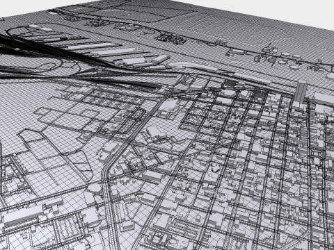 Cityscape Mobile United States 3Dモデル