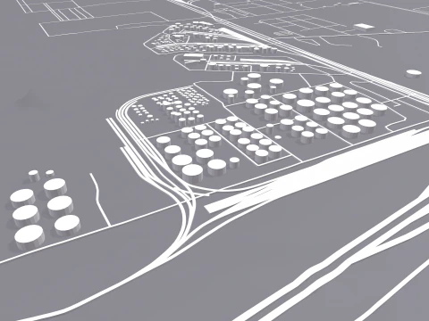 The Barbours Cut Container Terminal Houston Texas USA 3D Model