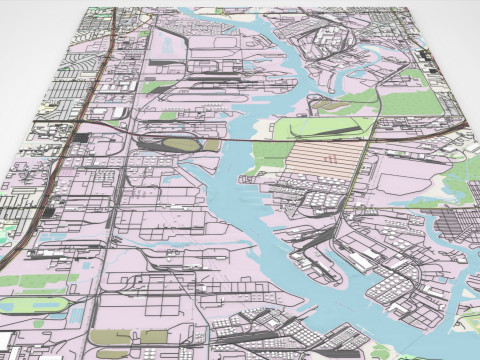 The Brown Shipbuilding Company Houston Texas USA 3D मॉडल