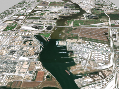 The Brown Shipbuilding Company Houston Texas USA 3D मॉडल