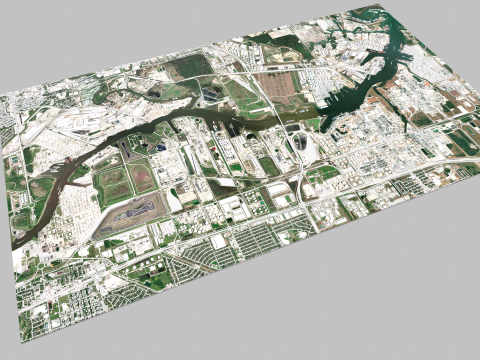 The Brown Shipbuilding Company Houston Texas USA 3D मॉडल