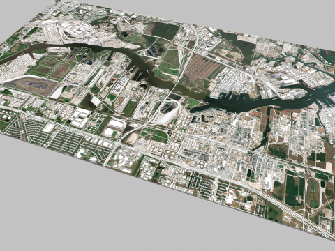The Brown Shipbuilding Company Houston Texas USA 3D मॉडल