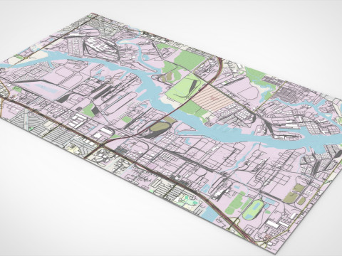 The Brown Shipbuilding Company Houston Texas USA 3D मॉडल