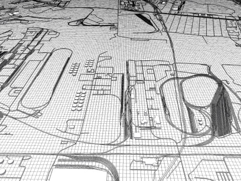 The Brown Shipbuilding Company Houston Texas USA 3D मॉडल