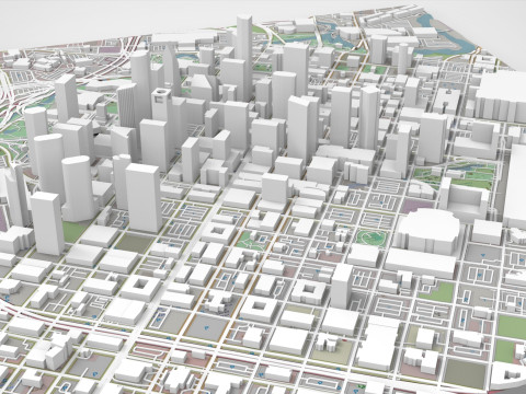 Cityscape Houston United States 3D 모델