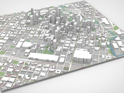 Cityscape Houston United States 3D 모델