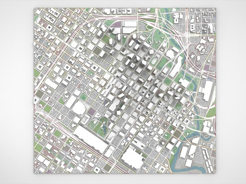 Cityscape Houston United States 3D 모델