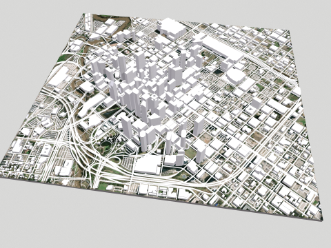 Cityscape Houston United States 3D 모델