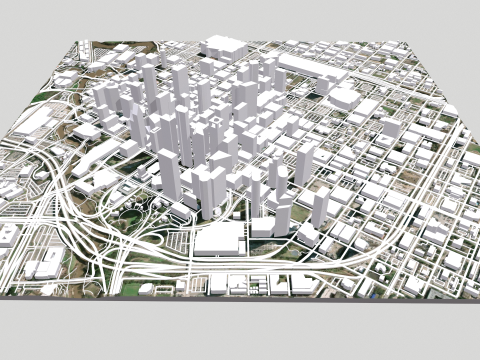Cityscape Houston United States 3D 모델