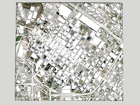 Cityscape Houston United States 3D 모델
