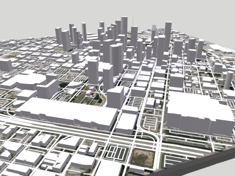 Cityscape Houston United States 3D 모델