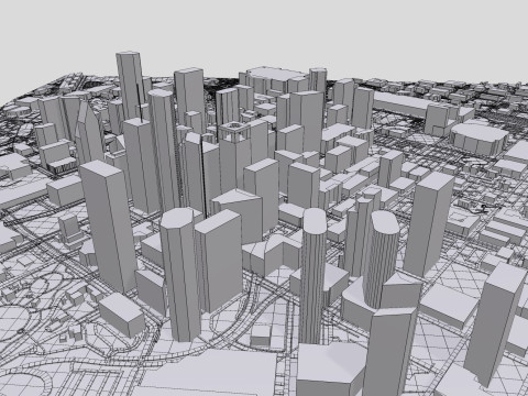 Cityscape Houston United States 3D 모델