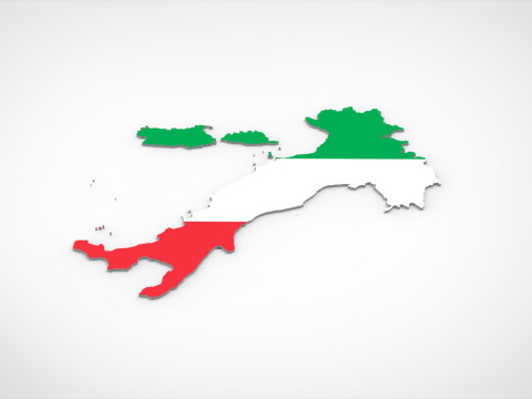 Italy 3D Map Model 3D