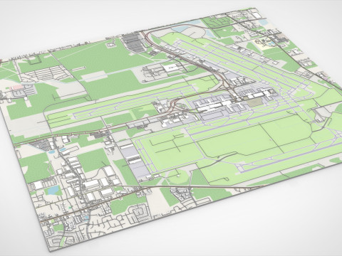 Houston Intercontinental George Bush Airport United States Modelo 3D