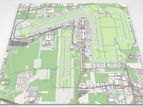 Houston Intercontinental George Bush Airport United States 3D 模型