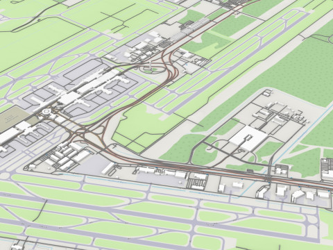 Houston Intercontinental George Bush Airport United States 3D 模型