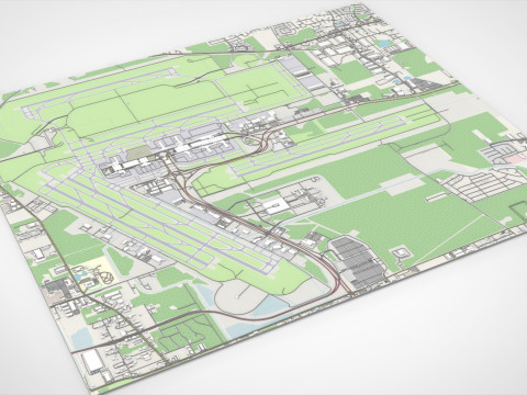 Houston Intercontinental George Bush Airport United States 3D 模型