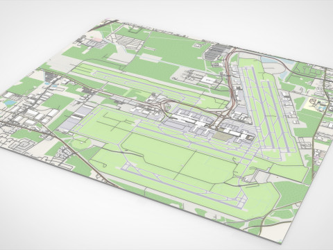 Houston Intercontinental George Bush Airport United States 3D 模型