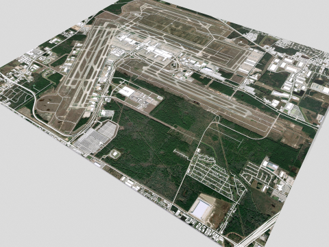 Houston Intercontinental George Bush Airport United States 3D 模型