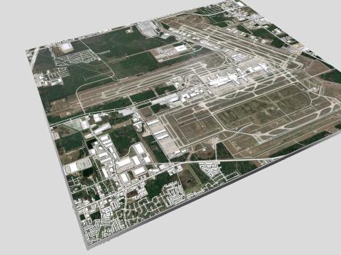 Houston Intercontinental George Bush Airport United States 3D 模型