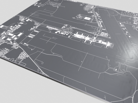Houston Intercontinental George Bush Airport United States 3D 模型