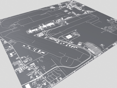 Houston Intercontinental George Bush Airport United States 3D 模型