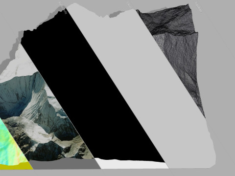 Mountain landscape Dhaulagiri Himalayas Nepal 3D Model