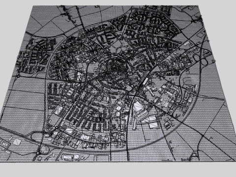 Cityscape Erkelenz Germany 3D Model