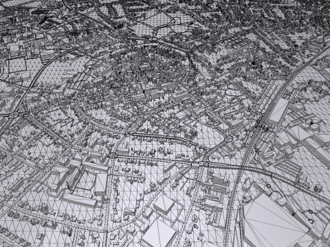 Cityscape Erkelenz Germany Modèle 3D