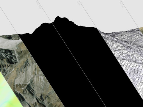 Mountain landscape Pokarkang 6373m Nepal 3D Модель