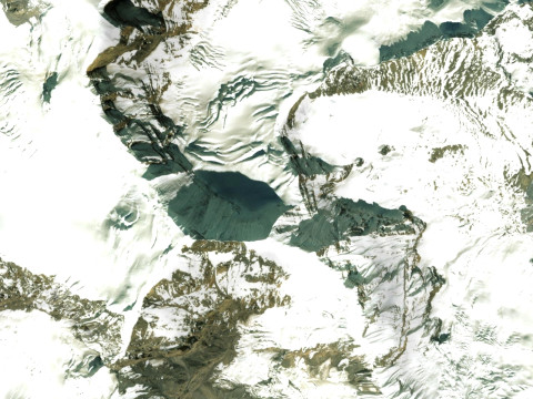 Mountain landscape Purpung Himal Nepal Modèle 3D