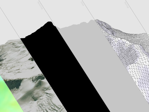 Mountain landscape Purpung Himal Nepal Modèle 3D