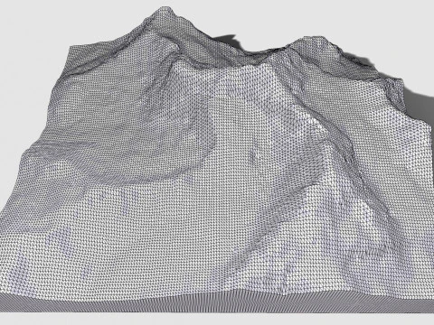 Mountain landscape Purpung Himal Nepal 3D Model