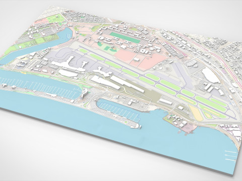 San Diego International Airport California United States Modelo 3D