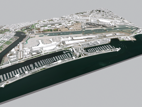 San Diego International Airport California United States Modelo 3D